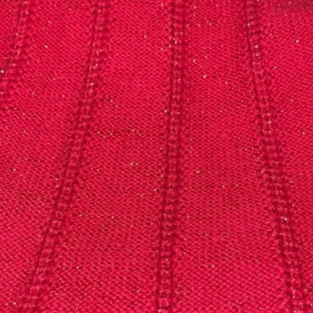 Cherokee Knit Holiday Dress Baby Girl 3-6M Red Sparkle Satin Bow Flutter Sleeve